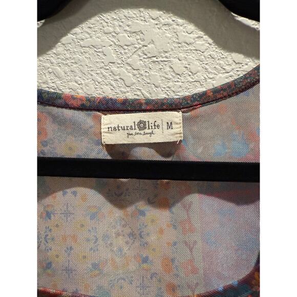 Natural Life Devon Boho Patchwork Mesh Top in M - Picture 5 of 5